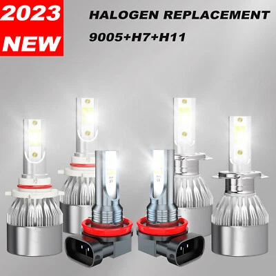 For Suzuki Grand Vitara 2007-2013 6pcs LED Headlight Hi/Lo Fog Light Combo Bulbs - Image 1 of 4