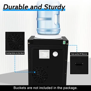 Top Loading Countertop Water Dispenser Hot Cold Water Cooler Drinking Machine US - Picture 1 of 12