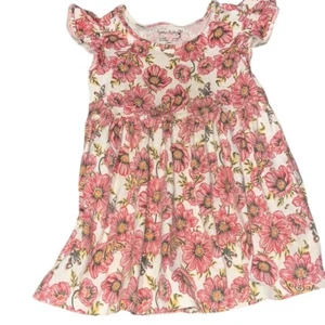 Cynthia Rowley Dress with Pink and Yellow Flowers size 5/6 - Picture 1 of 3