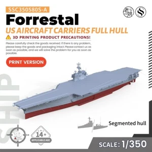SSMODEL 1/350 Military Model Kit USN Forrestal Aircraft Carriers FULL HULL - Picture 1 of 4