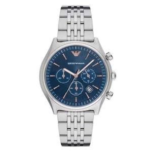 Emporio Armani watch AR 1974 Blue men's Chromograph - Picture 1 of 5