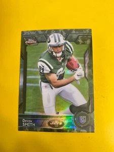 65214 2015 Topps Chrome Mini Camo Refractors #194 Devin Smith JETS RC #28/99 - Afbeelding 1 van 3