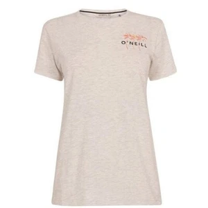 BNWT O'NEILL Ladies Dora Organic Cotton T-Shirt White Melee Medium - Picture 1 of 2