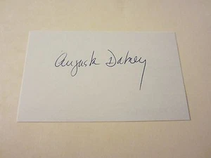 Augusta Dabney (d. 2008) Actress Autographed Signed 3X5 Index Card "Loving" - Imagen 1 de 3