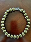 Olive Faux Pearl large Beads 17” Necklace 