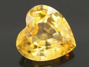 NATURMINE - HERZ GELBER SAPHIR 0,55 CTS. - Bild 1 von 3