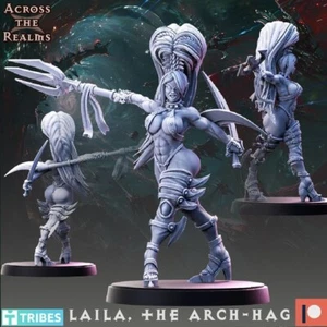 Laila the Arch Hag mit NSFW | Across the Realms | Wargaming | Grimdark | 32mm - Bild 1 von 5