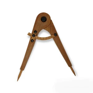 Large Wood Compass Wall Decoration 20 Inch Vintage (Damaged On Back See Photos) - Picture 1 of 12