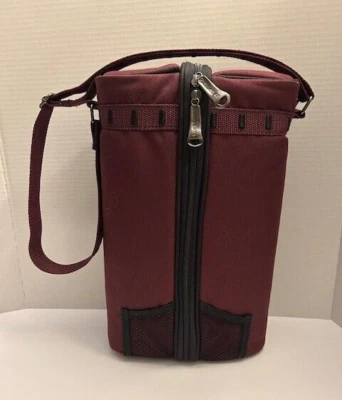 Bolso bandolera refrigerador botella de vino aislado para tiempo de picnic nuevo Foto 1 de 4