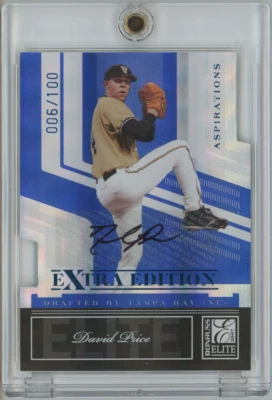 David Price 2007 Donruss Elite Extra Edition RC Auto #5 /100 22321 - Image 1 of 2