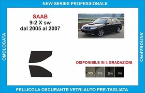 pellicole oscuranti vetri saab 9-2 x sw dal 2005-2007  kit anteriore - Imagen 1 de 1