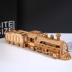 3D puzzle toys wooden diy Assembling of track ball Birthday presents for kids - Picture 1 of 14