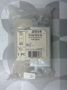 Pass & Seymour / Legrand 26TE14-W Decorator RJ-11 Jack **Free Shipping** - Picture 1 of 3