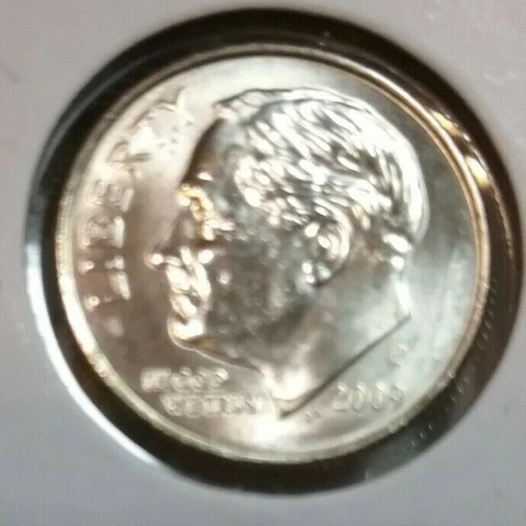 2009 Roosevelt Dime  P - BU - Uncirculated Cover