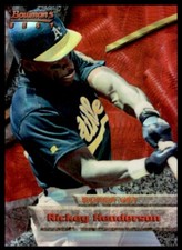 1994 Bowman's Best Red Refractor Rickey Henderson #4