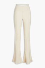 JACQUEMUS Tangelo Stretch-Wool Flared Ivory Pants Size 38 FR, US 6, 10 UK,  NWT