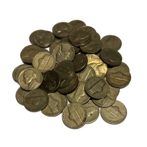 1946-1959 United States JEFFERSON NICKEL COIN LOT of 49 Circulated KMA192 - Picture 1 of 2