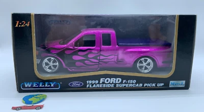 Welly Ford F 150 Flareside Pick up 1999, automodello scala 1:24, vintage (2174) - Immagine 1 di 4