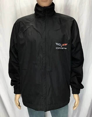 Chaqueta cortavientos forrada bordada de golf rara CORVETTE Walter Hagen para hombre M Foto 1 de 4