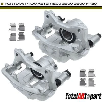 2 件制动卡钳带支架适用于 Ram ProMaster 1500 2500 3500 14-20 后侧 — 第 1/4 张图片