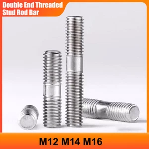 Tornillos de barra de perno roscado de doble extremo M12 M14 M16 304 tornillos de acero inoxidable A2 - Imagen 1 de 71