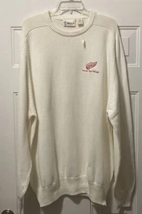 Vintage Antigua Detroit Red Wings Creme Throwback Pullover Jersey bestickt XXL - Bild 1 von 6