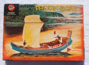 Seltener MCM 50er Jahre PYRO BURMESISCHES REISBOOT MODELLBAUSATZ # 318-89 evtl. komplett - Bild 1 von 11