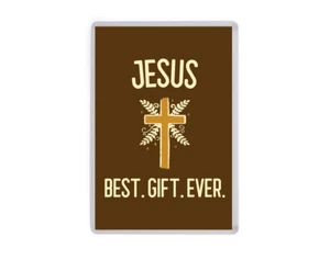 Calamita frigo versetti biblici grande - Gesù miglior regalo di sempre - religione cristiana - Foto 1 di 5