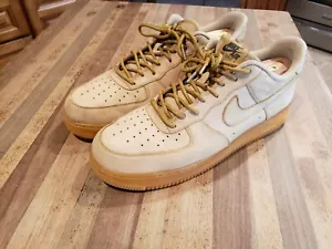 Nike Größe (13) Low Flachs Weizen AF1 AA4061-200/2018 Wildleder - Bild 1 von 12