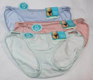 NWT set/3 VANITY FAIR ILLUMINATION STRING BIKINI 18108 TENDERNESS SOFT JADE BLUE - Foto 1 di 5