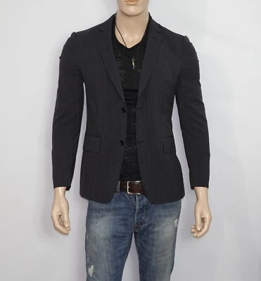 NEW John Varvatos  COLLECTION Striped Blazer in Blue Size Small Made in ITALY - Image 1 of 4