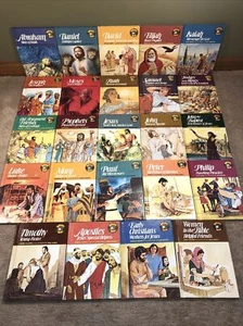 Biblearn Series 24 Childrens Christian Bible Stories Homeschool HC Complete Set - Imagen 1 de 12