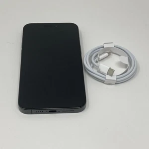 Apple iPhone 15 Pro Max 1TB Unlocked eSim Only A2849 Black Titanium Very Good - Picture 1 of 5