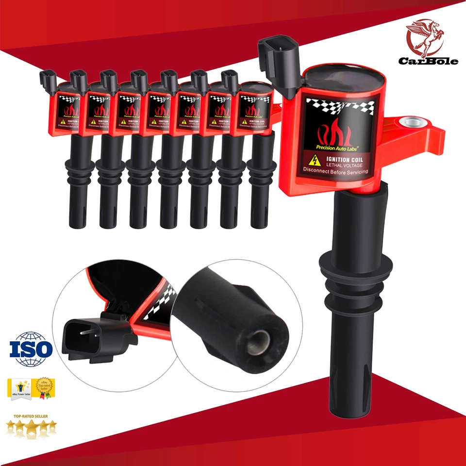 DG511 Ignition Coils 8 Pack for 2005-2008 Ford F150 F250 Expedition V8 4.6/5.4L - Изображение 1 из 4