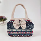 Ladies Ethnic Bowknot Handbag Small Phone Bag Purse Vintage Casual Daily Fashion