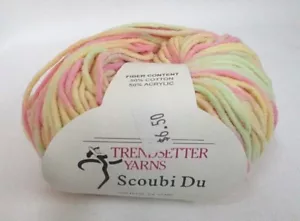 Trendsetter~ Scoubi Du~Yarn~ #687 ~Pink/Yellow/Mint MULTI~NEW Scoubidu - Picture 1 of 7