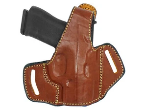 OWB Thumb Break Leather Belt Holster Fits Taurus TH40C - Picture 1 of 3