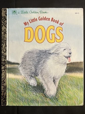 Vintage A Little Golden Book My Little Golden Book Of Dogs 309-71 1983 #4440 - Imagem 1 de 4