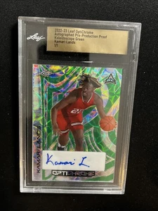 22-23 Leaf Optichrome RC Auto Pre-Production Proof Kamari Lands 1/1 - Picture 1 of 2