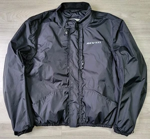 REV'IT Tornado Jacket Mens 50 (US M) Black Full Zip Windbreaker Motorcycle Biker - Bild 1 von 18