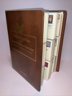 Golden Replicas of United States Stamps in 22K Gold 1988-1990 (58 Stamps) Nice! - Image 1 of 4