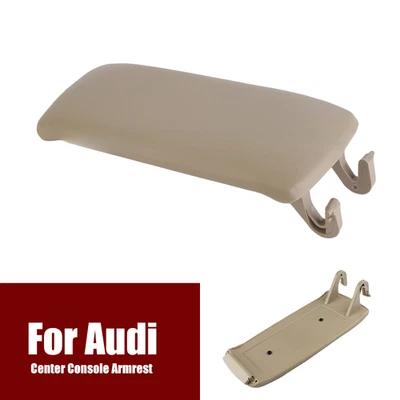 Beige New ABS Leather Car Central Console Armrest Cover For Audi A6 C5 1998-2005 — 第 1/4 张图片