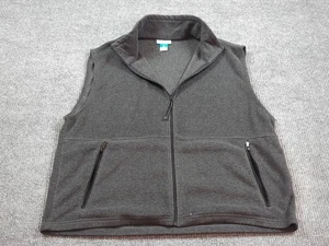 Columbia Vest Men 2XL Gray Fleece Full Zip Pockets Hike Outdoor Golf  - Picture 1 of 7