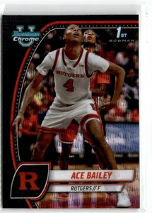 2024-25 Bowman Chrome University Black Wave Ace Bailey #1 - Bild 1 von 2