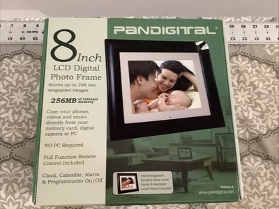 Pandigital 8 Inch LCD Digital Photo Frame 128MB PAN811-b- NEW in Box - NIB - Image 1 of 4