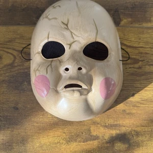 Verkleidung gruselig rissig Baby Puppe Vollgesichtsmaske 2009 Halloween Kostüm - Bild 1 von 7