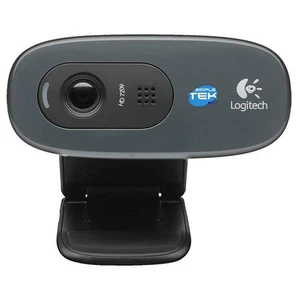 LOGITECH C270 HD WEBCAM KAMERA USB 720P FESTNETZ COMPUTER NOTEBOOK PC LAPTOP - Bild 1 von 6