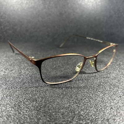 Modo очки 4042 BWN коричневый золотой прямоугольник титана 51-19-145 Японии дизайнер - Изображение 1 из 4