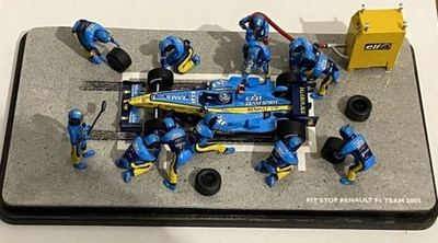 Team Renault 2005 F1 Pit Stop diorama 1/43 réf MIN7711419252 - Photo 1/2