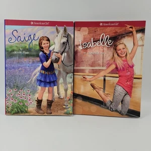 American Girl Saige Copeland + Isabelle Palmer Paperback Book Lot  2013 2014 - Picture 1 of 5